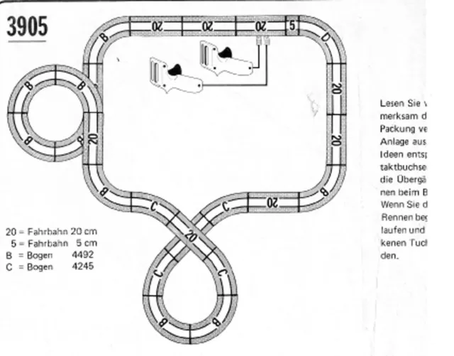 Faller AMS  3905 -- Schienenmaterial der Racing Weltmeisterschaft