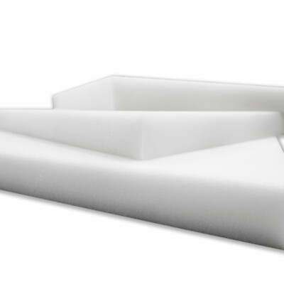 Viglietti Foglio Spugna/Gommapiuma/Poliuretano Espanso INDEFORMABILE Alta DENSITA 21 Media Rigidità 100X200 h.2 cm Bianco 