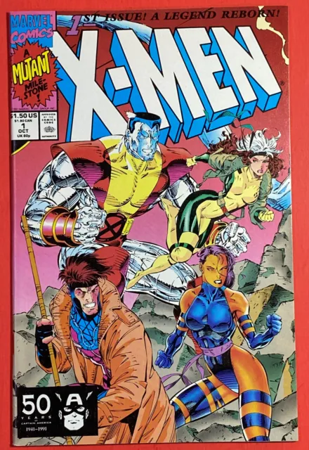 X-Men #1 (Marvel 1991) Cover B | Gambit | Jim Lee | 1St Acolyte Nm 9.4