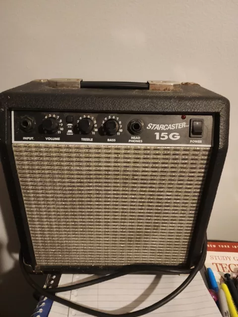Fender Frontman 15G 15 watt Guitar Amp N.O.S. in box Black Silver Hard to find