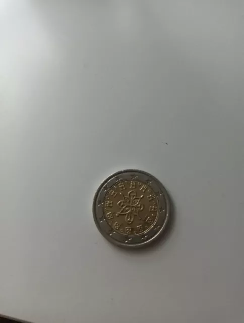 moneda de 2 euros Portugal 2002 Con Error De Acuñación
