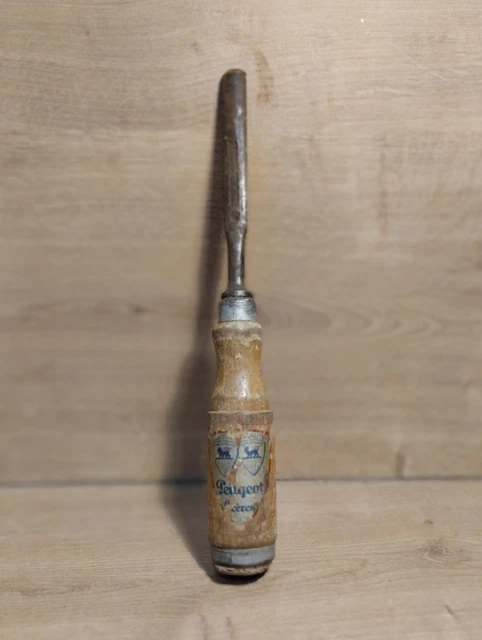 Ciseau à Bois Ancien Peugeot - Outil Vintage - Occasion En état De Marche