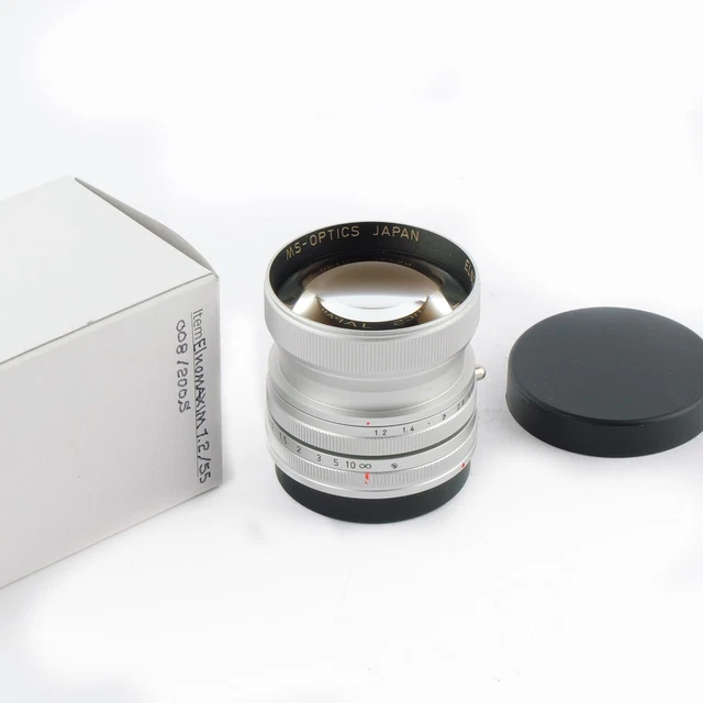 MS-OPTICS ELNOMAXIM 1.2/55 mm F-MC Silver Leica M £1,037.58 MS-OPTICS ELNOMAXIM 1.2/55 mm F-MC Silver Leica M £1,037.58