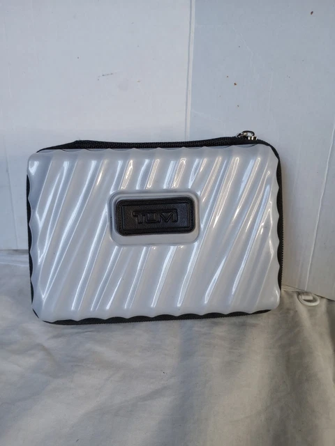Tumi For Delta Toiletry Make-up Hard Case Glossy Gray