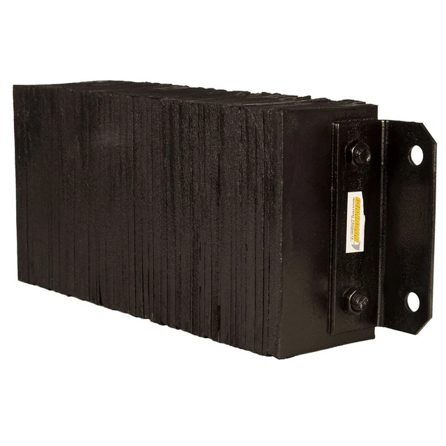 Rubber 6" Deep Horizontal Laminated Dock Bumper - 10" H x 24" W