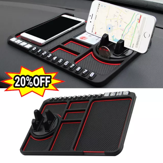 Supporto Per Telefono Da Auto Antiscivolo 4 In 1 Tappetino Di Montaggio ☆