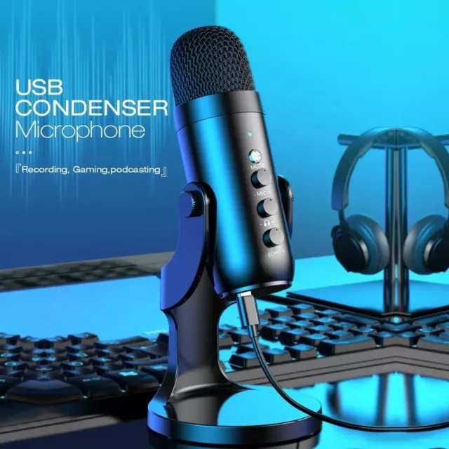 USB Microphone For PC Mac Gaming Recording Steaming Podcasting Mic