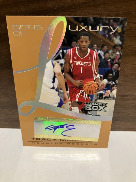 2005 Topps Luxury Box - Signs Of Luxury- Tracy Mcgrady Auto- Rockets- # 17/75!