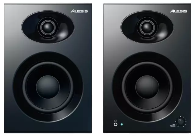 Elevate 4 - Pair of 50W Powered Desktop Studio Monitor Speakers - ELEVATE4XUK