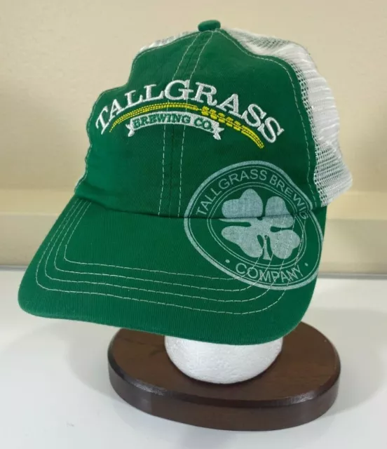 Tallgrass Brewing Co Manhattan Kansas Green White Mesh Hat Cap Adjustable