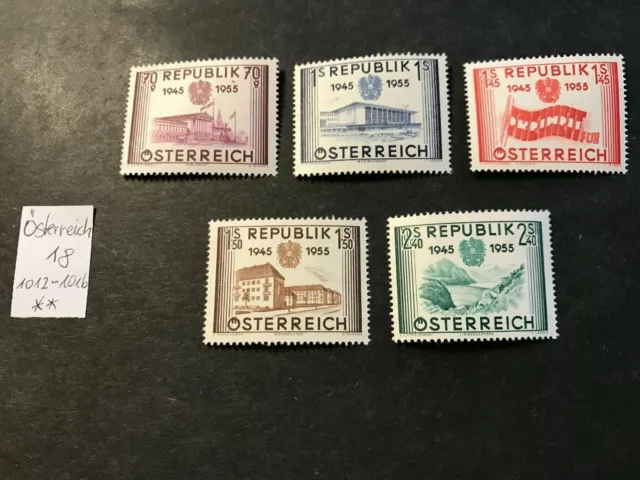 Österreich Mi.-Nr.1012-1016 postfrisch