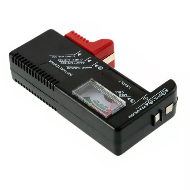 Universal Battery Tester Batteries Checker For 1.5V 9V AAA AA C D Cell Button 3