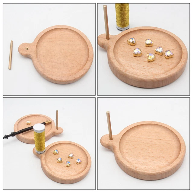 2-in-1 Runde Perle Container Handwerk Perle Droht Tablett Perlen Platte 2