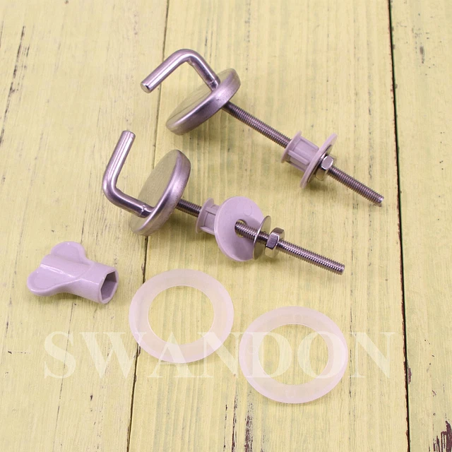 UNIVERSAL IMPERIAL WARE Toilet Seat Stainless Steel Hinges Novad £13.00