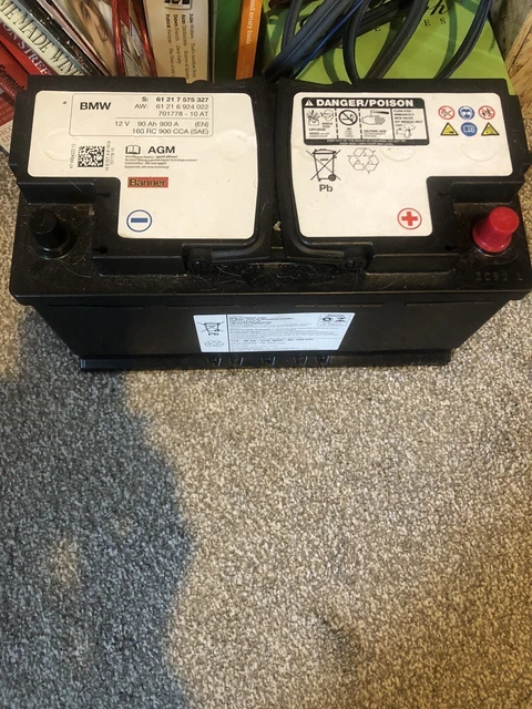 BMW BATTERY 12V 90 ah 900 a £150.00 - PicClick UK