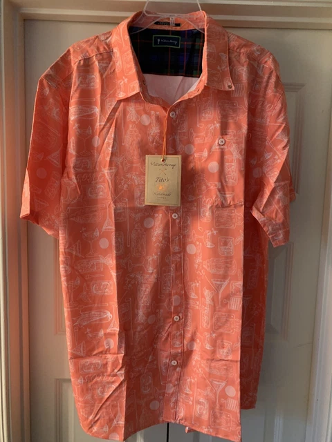 Tito’s vodka button down short sleeve shirt (William Murray) 3XL