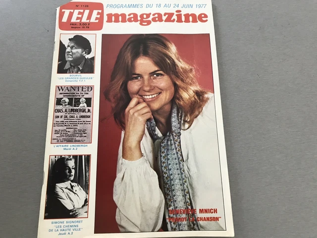 Télé Magazine N°1151 (1977) – Dave, Claude François, Chantal Goya, Aretha Franklin – Très Bon état