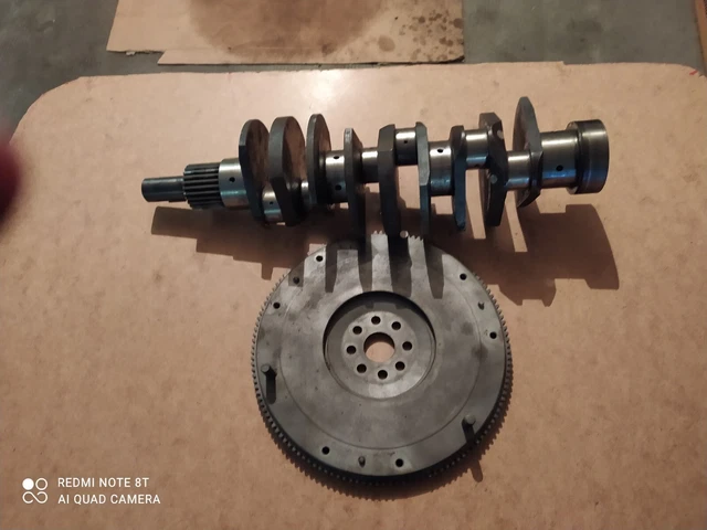 Original Fiat Dino 2000 Crankshaft + Flywheel - Albero motore Fiat Dino 2000