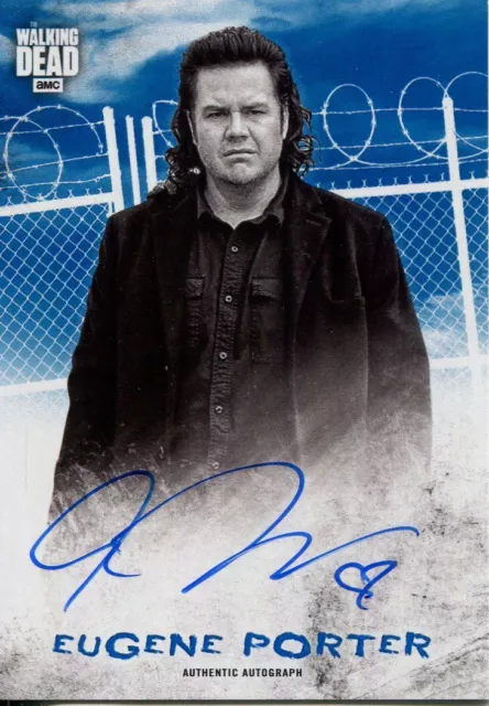 Walking Dead Hunters & Hunted Blue [50] Autograph Card Josh McDermitt as Eugene