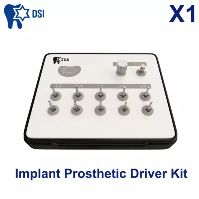 Dental Implant Prosthetic Driver Kit Adapter Ratchet Driver Restorative Set