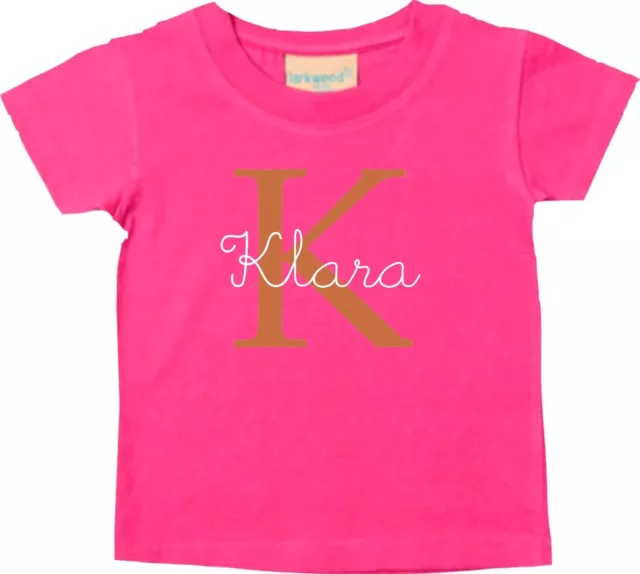 Baby/Kinder Shirt, mit Wunschtext Name und Initialen LW02114361