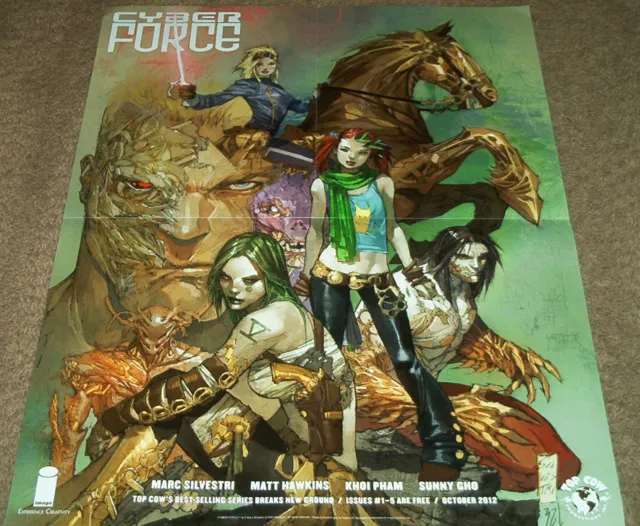 Cyber Force Poster Image Comics Marc Silvestri Matt Hawkins Khoi Pham Top Cow