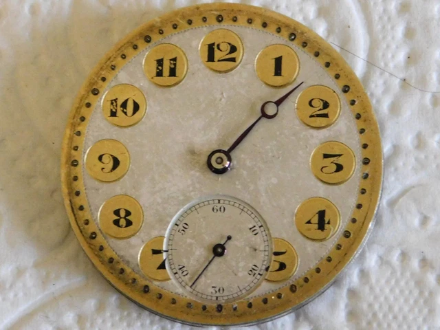 Mouvement Mécanique DEPOUILLY Pour Montre à Gousset – Diamètre 41 Mm, Balancier Fonctionnel – Occasion Vintage