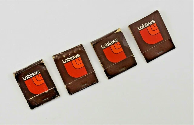 LOT OF 4 - LOBLAWS SUPERMARKETS (HQ: TORONTO, ONTARIO) Matchbook Grocery