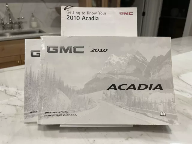 2010 GMC Acadia Genuine Factory OEM Owners Manual