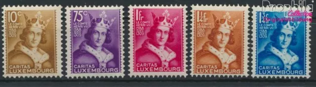 Luxemburgo Michel.-No..: 252-256 (completa edición) nuevo con goma or (9408121