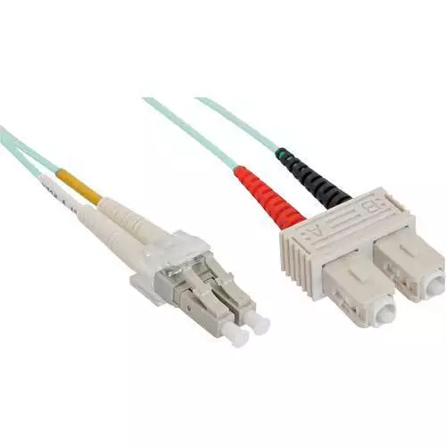 InLine LWL Duplex Kabel, LC/SC 50/125µm, OM3, 10m