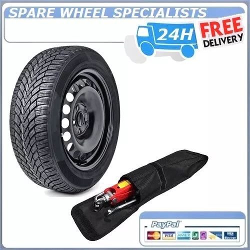 15" Full Size Steel Spare Wheel&Tools 185/65R15 Fits Volkswagen Polo (2005-2022)
