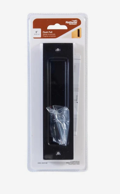 N187-022 National Hardware 0.9375-in Oil-Rubbed Bronze Sliding Closet Door Pull