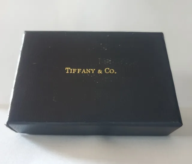 Tiffany & Co Navy Blue Broach Presentation Storage Gift Box EMPTY