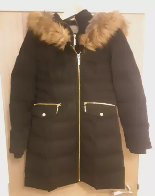 Oasis yarmouth padded coat black top