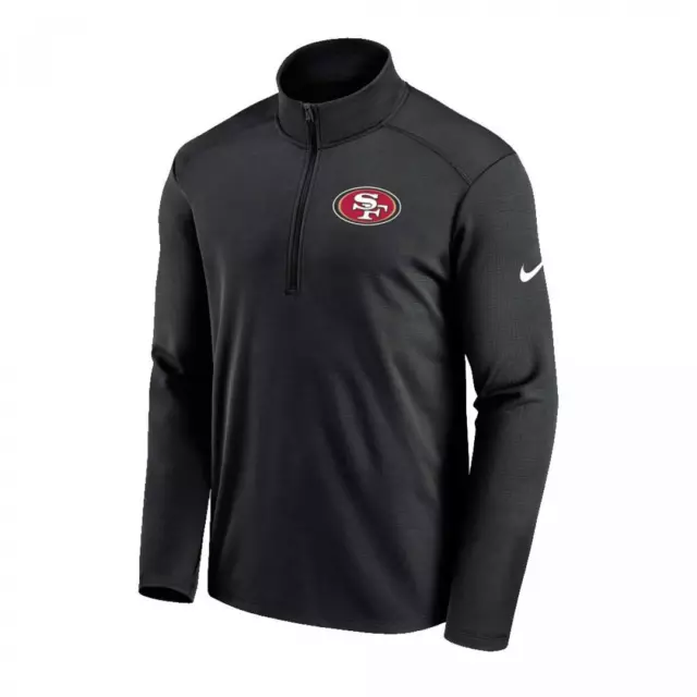 San Francisco 49ers Top Men's Nike NFL 1/4 Zip Logo Top