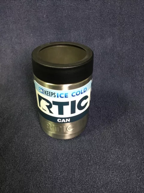 RTIC Can Cooler 12oz, Koozie Vacuum Insulated - Stainless Steel New Design