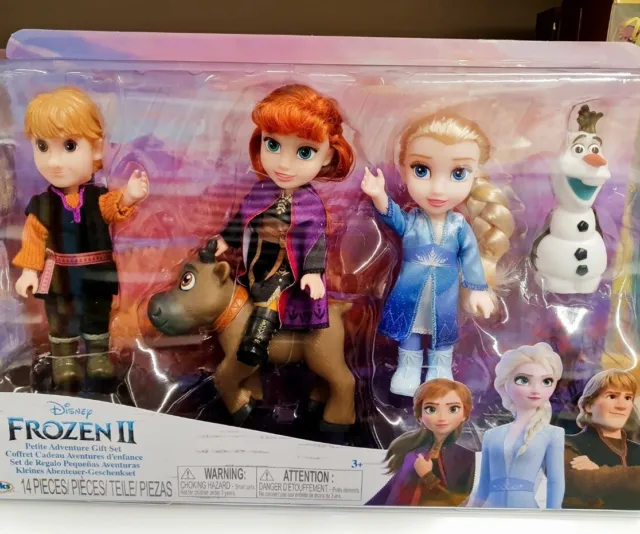 Disney Frozen 2 Petite Gift Set 5 figures Elsa, Anna and Olaf Kids Gift set new