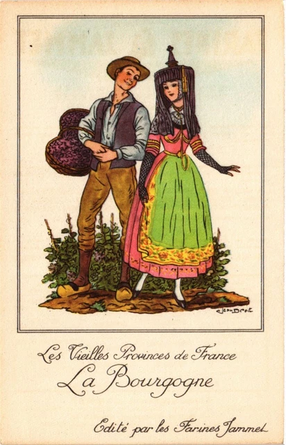 CPA La Bourgogne Les Vieilles Provinces de France FRANCE FOLKLORE (788224)