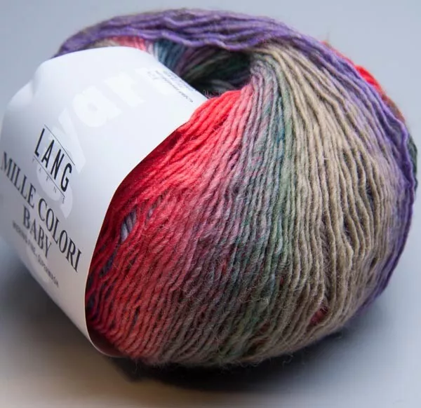 Lang Yarns Mille Colori Baby 51 - LL 190m / 50g - Nadelstärke 3 -