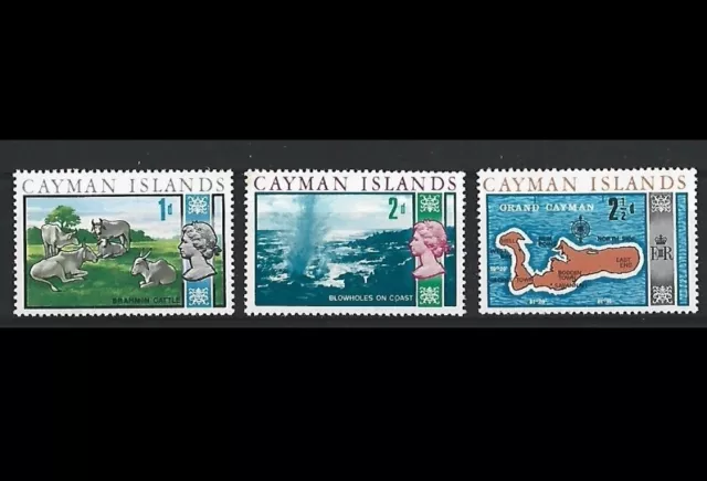 1969 - Cayman Islands QEII Local Scenes 3 Values MNH SG#223- SG#225