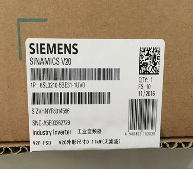 1pz Nuovo Siemens 6SL3210-5BE31-1UV0 6SL3 210-5BE31-1UV0 via DHL/Fedex