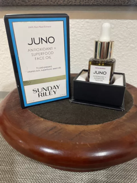 SEALED FULL SIZE Sunday Riley Juno Antioxidant + Superfood Face Oil 0.5oz/15ml