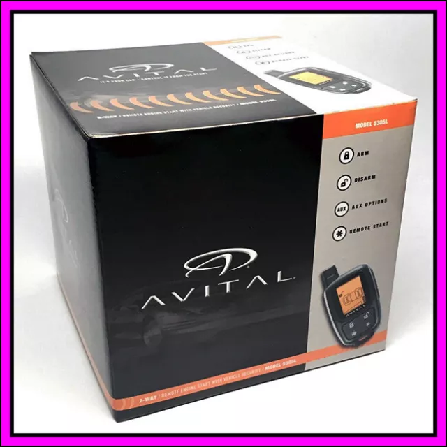 Avital 5305L 2-Way Car Security Alarm Remote Start System