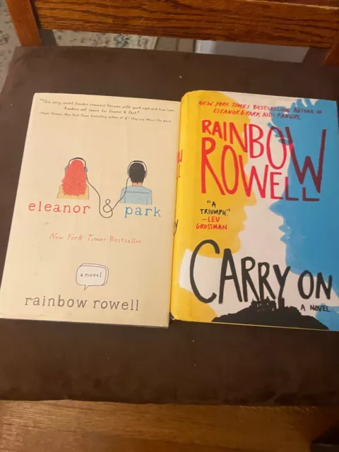 Rainbow Rowell books: Eleanor & Park, Carry On, HARDCOVER
