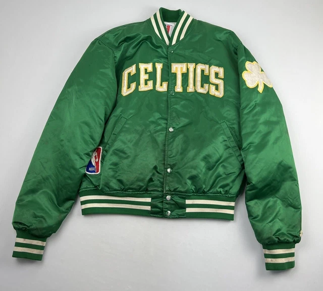 Vintage Boston Celtics Starter Bomber Jacket 1980's NBA Shamrock Large Vintage Boston Celtics Starter Bomber Jacket 1980's NBA Shamrock Large