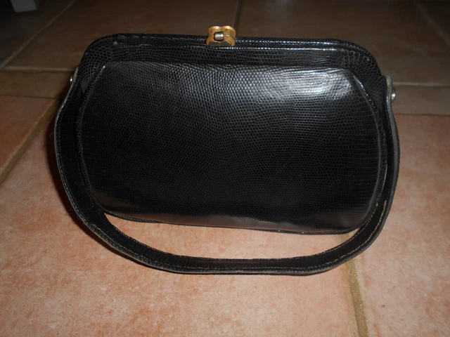 PETIT SAC A Main Cuir Ancien Vintage EUR 12,00 - PicClick FR