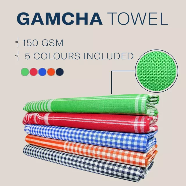 Asciugamano da bagno Gamcha leggero - Stile bengalese indiano