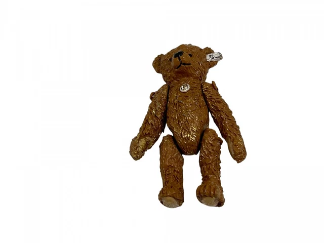 Ours En Peluche Steiff Teddy Arlequin 30 Cm - Mohair - 003530 - Neuf