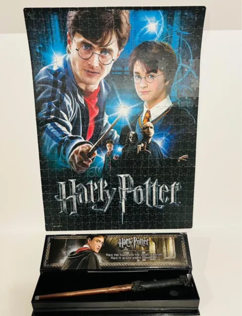 Harry Potter’s Wand W/Illuminating Tip & 500 Piece Foam Puzzle